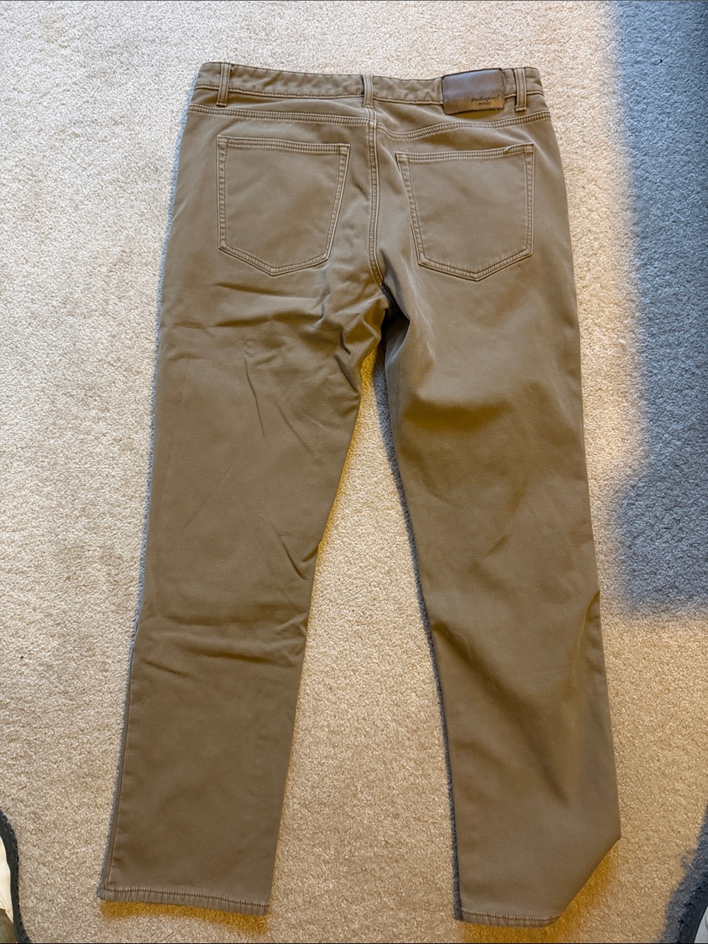 Weatherproof Men's Chinos in Olive Tan